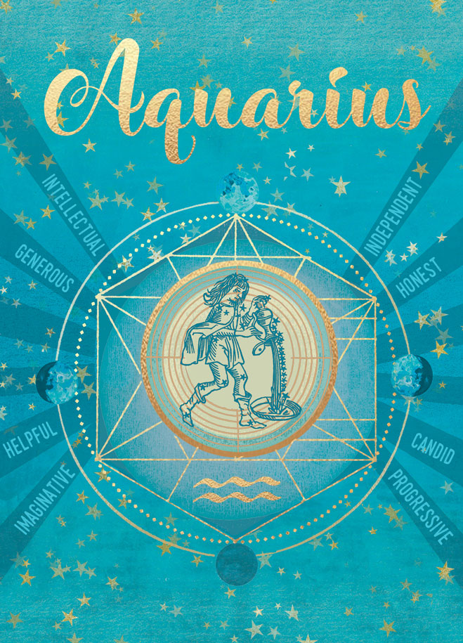 Aquarius Zodiac - Potluck Press